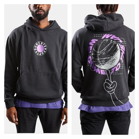 Uninterupted Welcome To The Jam Hoodie in Black - Picture 1 of 12